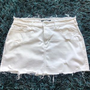 Distressed Denim skirt